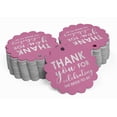 thumbnail image 2 of Inkdotpot Pack Of 100 Thank You Celebrating The Bride To Be Bridal Shower Favor Paper Tags Craft Real Silver Foil Hang Tags, 2 of 6