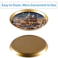 thumbnail image 5 of Christmas Retro Elegant Plastic Discs Iron Pillar Jewelry Display Stand with 21cm/24cm/27cm Plates - 32cm/12.5in Height, 5 of 6
