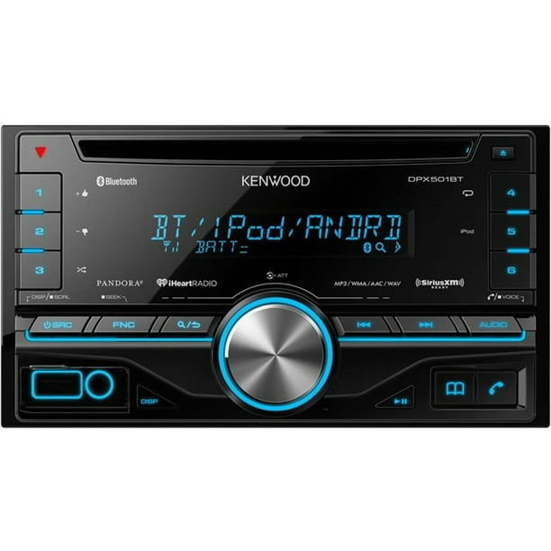 kussen Detector Aap Kenwood DPX501BT Car CD/MP3 Player, 88 W RMS, iPod/iPhone Compatible,  Double DIN, Black - Walmart.com