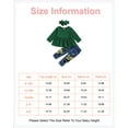 thumbnail image 2 of 3T Baby Girls Outfits 4T Girls 3PCS Fall Winter Clothing Set Toddler Girls Long Sleeve Dress Top Denim Pants Headband Set Green, 2 of 9