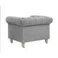 thumbnail image 5 of Rustic Manor Audriana Linen Club Chair, Light Gray, 5 of 8