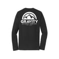 thumbnail image 2 of Gravity Outdoor Co. Chemise à Manches Longues - Noir - Logo Blanc - P, 2 of 2