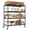 Black, variant on TrumanPick 4-Tier Movable Storage Rack, 55.5''W x 24''D x 76''H Heavy Duty Adjustable Garage Shelves, Wire Shelving Rack for Kitchen, Panty 2400lbs Capacity, Black