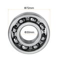 thumbnail image 2 of Uxcell Deep Groove Ball Bearings C3 Open Type Chrome Steel 30x72x19mm, 2 of 5