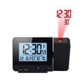 thumbnail image 3 of Projection Réveil LED Numérique Smart Calendrier Humidité Température Rétroéclairage à la Maison pour les Enfants Adultes Argent, 3 of 10