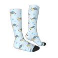 thumbnail image 3 of Fotbe Cartoon Turtle print Women's Men's Novelty Crew Socks Cotton Socks Knee High Socks for Walking,Running,Nurses,Pregnancy, 3 of 9