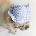 thumbnail image 3 of Walbest Pet Hat Plaid Pattern Outdoor Dog Sports Cap Dog Sunbonnet Dog Visor Cap for Dogs Pets, 3 of 7