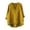 Yellow, variant on Casual Linen Blend Shirt Loose Fit Round Neck Pullover Top Elegant Style