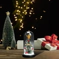 thumbnail image 5 of HCTSHG Christmas Tree in Glass Dome Tabletop Christmas Tree with Lights in Glass Dome for Xmas Home Indoor Room Christmas Decorations Desktop, 5 of 6