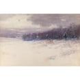 thumbnail image 2 of Charles Warren Eaton 14x11 Gold Ornate Wood Frame and Double Matted Museum Art Print Titled - Untitled (Winter Landscape - New&nbsp;Jersey) (1896), 2 of 4