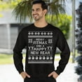 thumbnail image 3 of Ugly Christmas Sweater, Xmas Holiday Mens Womens, Funny Santa Sweatshirt, Merry Fitmess Happy New Year Christmas Sweater, 3 of 5