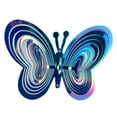 thumbnail image 5 of Metal 3D Butterfly Wind Spinner Hanging Wind Chime Outdoor Home Garden Decor, 5 of 6