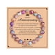 thumbnail image 1 of Pulsera Colgante de Amor para Mujer Niña – Cuentas de Piedra Natural | Joyas calmantes para aliviar el estrés | Ajustable 21cm | Tarjeta de regalo Compass | Aniversario Cumpleaños Día de San, 1 of 7