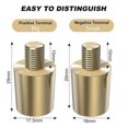 thumbnail image 2 of Brass Battery Adapter, 1 Pair Positive and Negative Battery Terminal Adapters, M8 Battery Post Battery Terminal, 2 of 5