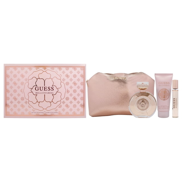 Set de regalo Perfume Guess Bella Vita Rosa para mujer, 100 ml, 4 piezas