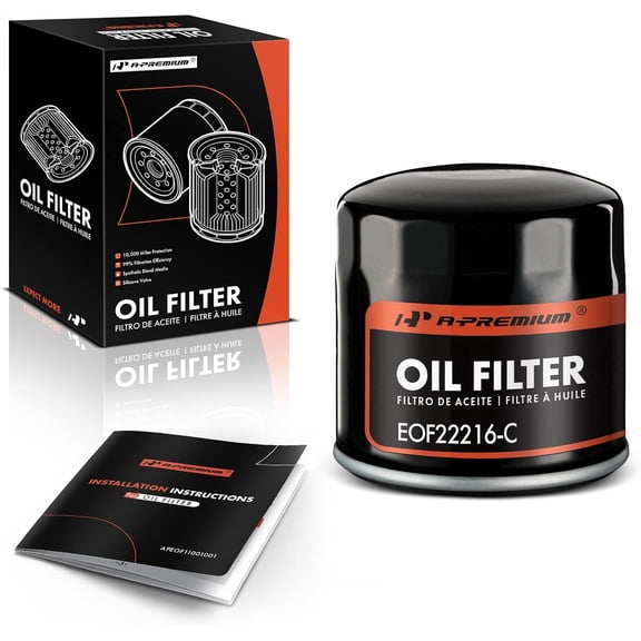 A-Premium 10K Miles Protection Spin On Oil Filter | Compatible with Ford & for Toyota & Nissan & Jeep & Dodge & Chrysler & Mitsubishi & Plymouth & Renault & Eagle & Freightliner