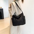 thumbnail image 2 of Bolso Bandolera para Mujer Bolso Mano Acolchado Gran Capacidad Bolso (negro), 2 of 9
