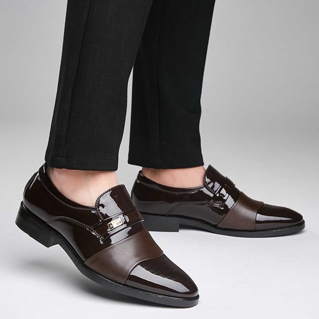 PEONAVET Chaussures Habillées pour Homme Chaussures Oxford Formelles Derby Classiques à Lacets - Été