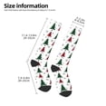 thumbnail image 2 of Honeii Buffalo Plaid Christmas Trees Print Long Socks,Novelty Design Socks Gift for Men and Women,Crew Socks,Calf Socks, 2 of 6