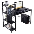 thumbnail image 4 of Patiojoy Computer Desk Home Office Desk PC Laptop Study Workstation Table With 4 Shelves Black, 4 of 9