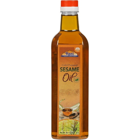Rani Sesame Oil 33.8 Ounce (1 Liter) Cold Pressed | 100% Natural | NON-GMO | Kosher | Vegan | Gluten Free