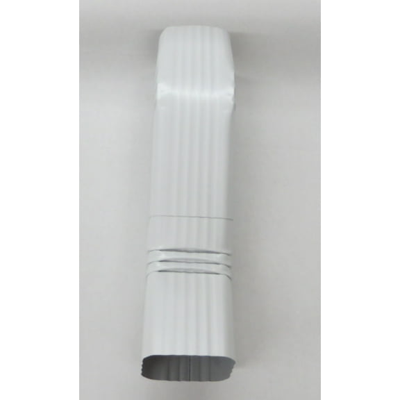 Aluminum Offset Downspout Elbow (2x3 A, LOW GLOSS WHITE)