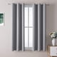 thumbnail image 1 of Cortinas de ventana ChrisDowa, tamaño pequeño, 102 cm de largo, color gris, 2 paneles, 1 of 6