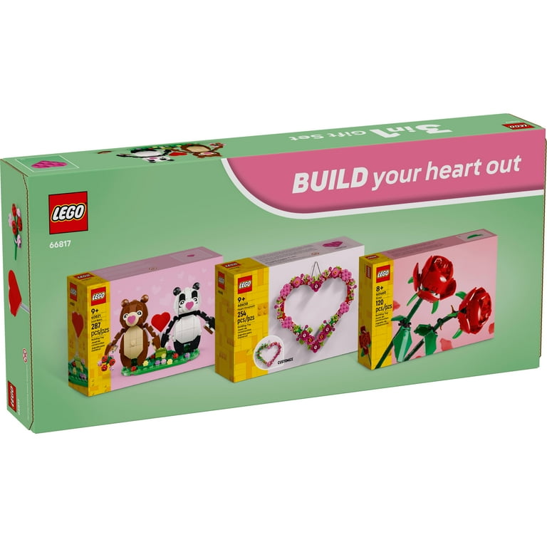 LEGO, Hearts & Flowers Gift Set, 66817, 3 Sets in 1 - Walmart.com