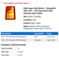 thumbnail image 2 of Right Upper Side Marker - Compatible with 1992 - 1993 Chevy K1500 Suburban Sport Utility, 2 of 2