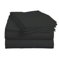 thumbnail image 3 of BedDecor 100% Egyptian Cotton 4 Pcs Sheet Set Solid 18 inches (Dark Gray,Twin Xl), 3 of 6