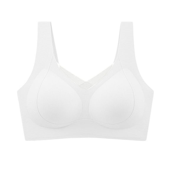 High Support Sports Bras for Women, Comfortable Padded Gathering Bralette, Supportive Push up Workout Yoga Brassiere