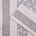 thumbnail image 3 of Superior Athens 8-Piece Cotton Greek Scroll Towel Set, Ivory-Chrome, 3 of 9