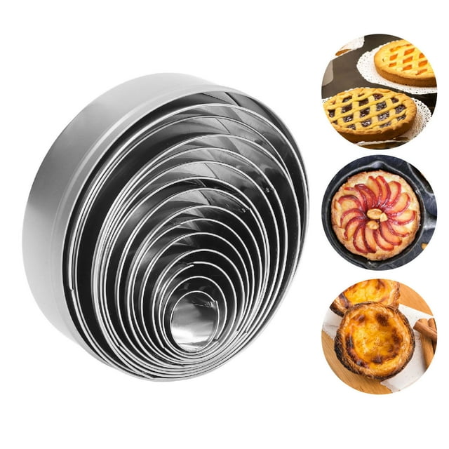Molde Redondo para Pasteles ANGGREK Acero Inoxidable Reutilizable