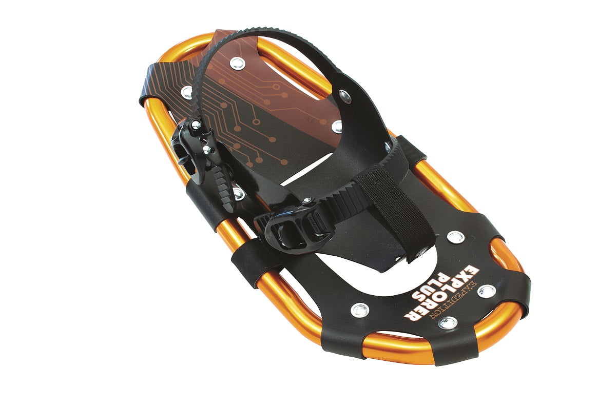 Explorer Plus Lightweight Aluminum Frame Kids Snowshoes, Size 14 with Ratchet Bindings