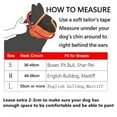 thumbnail image 5 of Short Snout Dog Muzzles- Adjustable Breathable Mesh Bulldog Muzzle for Biting Chewing Barking Training Grooming Dog Mask,GreyS, 5 of 8