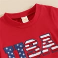 thumbnail image 5 of Atogsazn Baby Boys Summer 4th of July Clothes Set Toddler Short Sleeve T-shirt & Shorts Outfit 2 Piece Outfits Red 0-6 Months Fashion, 5 of 8