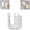 1Pcs Grey, variant on ABCISI Kitchen Wipes Storage Box, Non-Slip Flushable Wipes Holder for Bathroom Toilet, Wall-Mounted Clear Wet Tissue Dispenser Container Box, No Punching Refillable Keeps Wipes Fresh Case, White&Grey