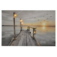 thumbnail image 2 of Three Star Import & Export KL709 24 x 16 in. Light Up Sunset & Birds Wall Art, 2 of 2