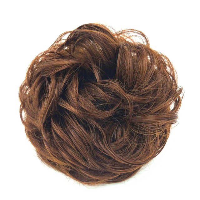 Moño Postizo con Onda para Peinados Elegantes y Naturales, Ajuste Cómodo con Banda Elástica, Ideal para Bodas, Fiestas o Eventos Especiales.