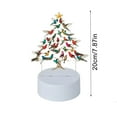 thumbnail image 3 of kladzum Christmas Table Decorations Hummingbird Nightlight Christmas Gifts Usb Acrylic Led Small Table Lamp Xmas Winter Tabletop Signs Christmas Decorations for Home Office Desk Party Favors, 3 of 6