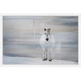 thumbnail image 2 of "White Horse Forward" Framed Painting Print, 2 of 6