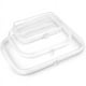 thumbnail image 1 of Estuche rígido con cremallera, paquete de 3, caja de almacenamiento de plástico transparente, 1 of 8
