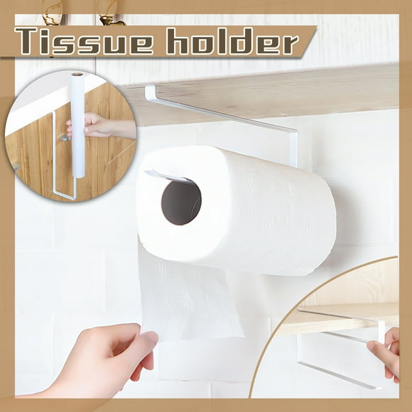 EGNMCR Hooks for Hanging Kitchen Rack Iron Paper Towel Rack Paper Towel Rack No Punching Rack Rack Paper holder