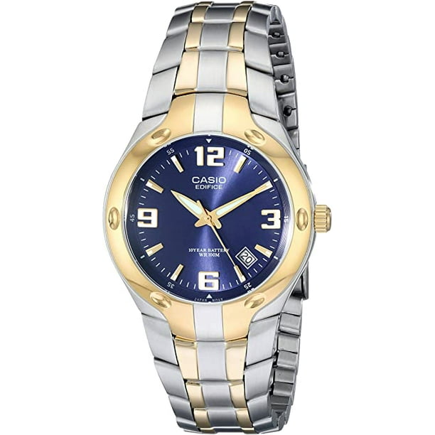 Reloj Edifice Casio EF106SG 2AV Acero Inoxidable Resistente al Agua Dos Tonos para Hombre Casio EF106SG 2AV Walmart en linea