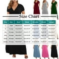 thumbnail image 3 of Lenago Plus Size Summer Dresses for Women 2025 Maxi Dress V-Neck Short Sleeve Dresses for Party Casual Summer Maxi Dresses for Women with Pockets on Clearance, 3 of 9