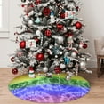 thumbnail image 5 of Picia Colorful Tie Dye Print Christmas Tree Skirt , Christmas Tree Skirt Ornaments for Merry Christmas Holiday Party Decorations Indoor Outdoor-48", 5 of 7