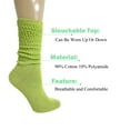 thumbnail image 2 of 3 Pairs Lightweight Slouch Socks for Women with Thin Sole Shoe Size 5-10 (Lemon Green), 2 of 13