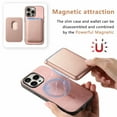 thumbnail image 2 of Allytech 2 in 1 Detachable Wallet Case for iPhone 12, [Thin & Light] [Compatible with MagSafe] Luxury PU Leather Card Holder Soft Bumper Shockproof Anti-Scratch Magnetic Case, Pink, 2 of 11