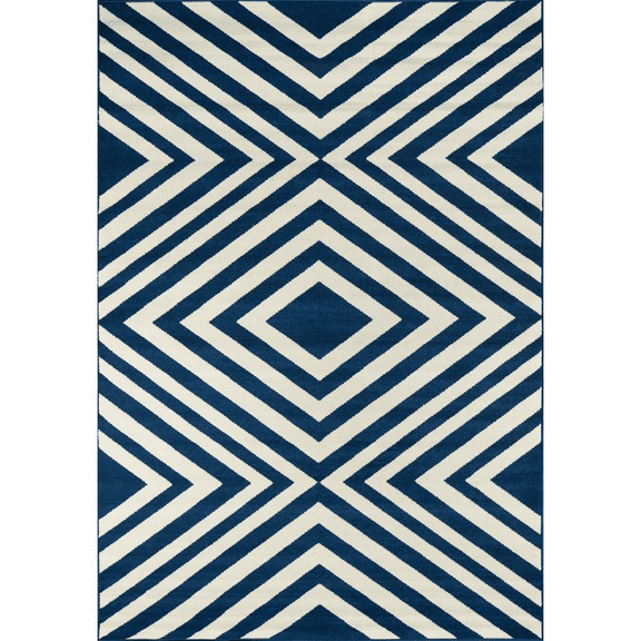 Baja Area Rug, Navy, 5'3" X 7'6"