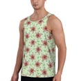 thumbnail image 2 of Haiem Lilies Flowers Men Workout Tank Top Gym Bodybuilding Sleeveless Muscle T Shirts Athletic Tank Breathable Workout Shirt-Medium, 2 of 9
